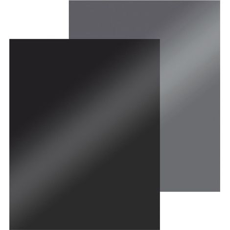 Rechteck Stahlbodenplatte 1,5 mm, schwarz/dunkelgrau