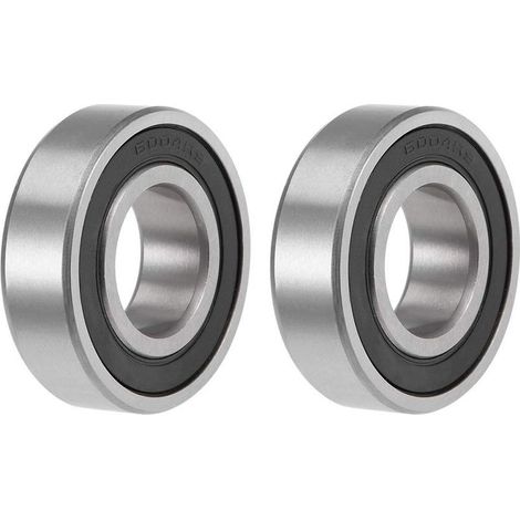 4 pièces Roulement à billes 6004-2RS, Acier au carbone, Étanche double joint, 20x42x12mm, Équipement industriel (1/4)