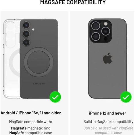 Support Téléphone Portable - Ventouse Murale - Fixation Magnétique - Compatible Tous Smartphones - 1 Pièce (1/3)