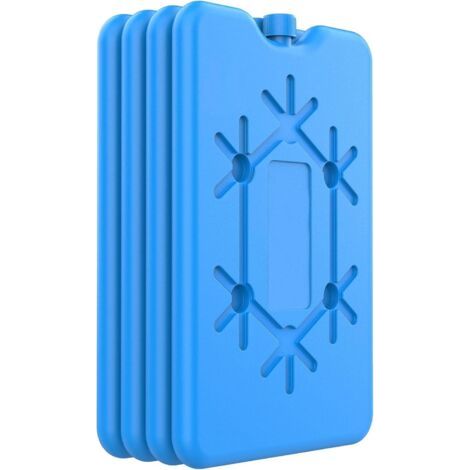 QORVA-Bloc Glace pour glaciere - Lot de 4 pièces, Chaque de 200 millilitres-Pain de Glace pour Sac Isotherme - Un Accessoire de Refroidissement Indispensable. (1/5)