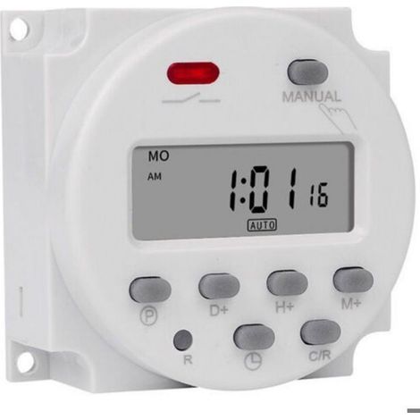 Commutateur De Temps LCD - Relais Temporisé 220 V - Pour Éclairage Extérieur Et Panneau D'affichage - 1 Pièce (1/4)