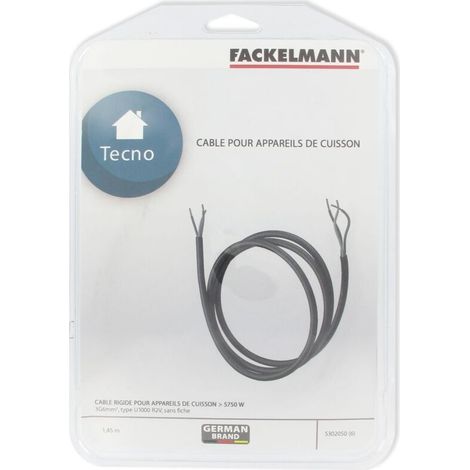 Câble électrique pour appareil électroménager type four ou plaque de cuisson 3G6 mm² Fackelmann (1/2)