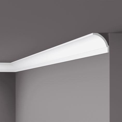 Eckleiste NMC BW1 NOMASTYL Noel Marquet Zierleiste Stuckleiste Zeitloses Klassisches Design weiß 2 m (1/4)