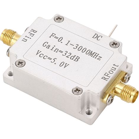 Module amplificateur RF 0,1–3000 MHz, faible bruit, mesure automatique, contrôle 5 V (1/5)