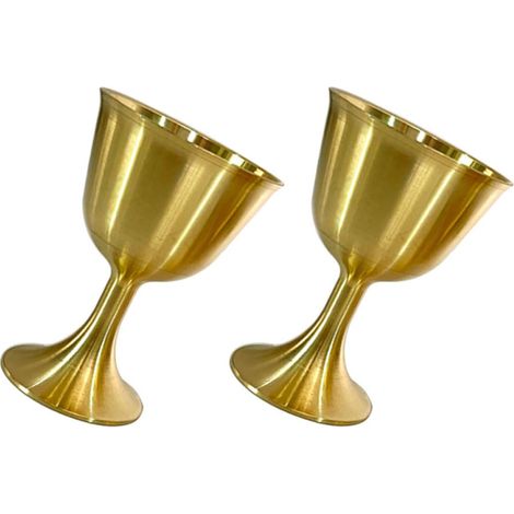 Coupe Décoative en Laiton 2 Pièces Calice éto pou Offandes et Lieux de Culte 1,8 Pouces (1/5)