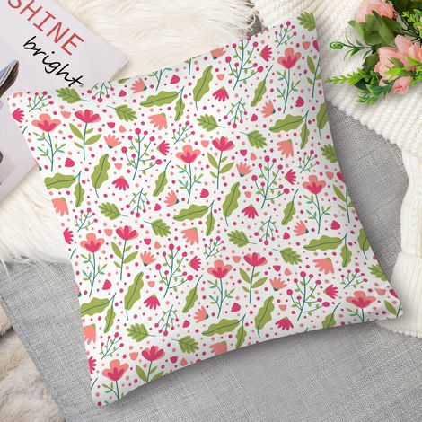 Housse de coussin fleurs exotiques (1/5)