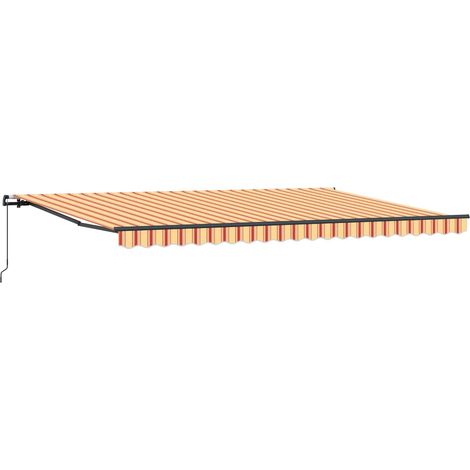 Maison Exclusive - Tenda Retrattile Giallo e Arancione 500 × 300 cm