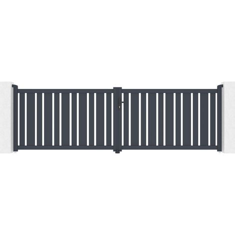 Puerta batiente de aluminio 4m VEYMONT 400 x 120 (1/5)