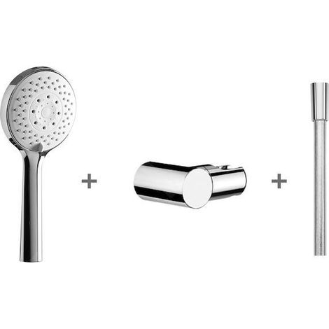 Jika Cubito Pure - Set de douche Cubito-N 130 mm, 4 jets, chrome H3651X00043621 (1/2)