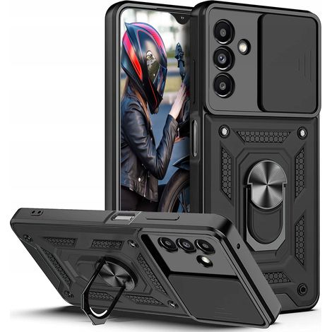 Schutzhülle für Samsung Galaxy A25 5G ARMOR SLIDE RING CASE BACK + Glas (1/5)