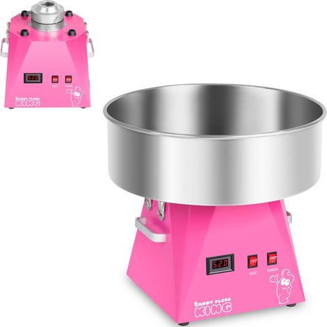 Zuckerwattemaschine LED Rosa 52cm 1030W Royal Catering RCZK-1030-WR