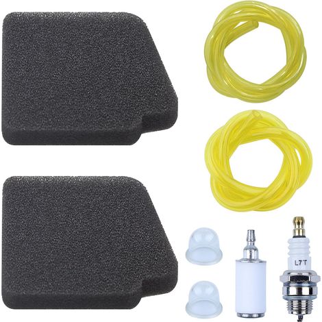 Kit de ajuste de filtro de aire LinDuxe 545146501 para Poulan BVM210VS SM210VS BVM200FE BVM210FA GBV345. Compatible con sopladores Craftsman 358794770, 358794780, 358794765. Incluye filtro combustible (1/4)