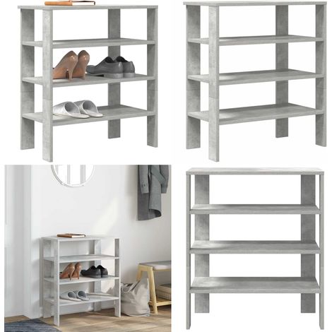 Scarpiera Grigio Cemento 61x32x70 cm in Legno Multistrato - Scarpiera grigio cemento - Scarpiera per ingresso