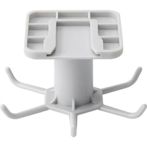 360 Degree Rotating Kitchen Hooks, 6 Self Adhesive Hooks, Wall Door Hook for Handbag, Clothes, Ties, Bag Hanger, Hanging Rack, White (1/4)