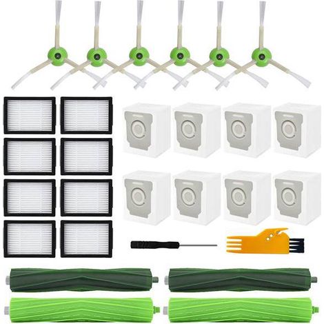 Ein Satz Kunststoff-Ersatzteile, wie auf dem Bild gezeigt, ist für Roomba i7, i7+, j7, j7+, i3, i3+ und i4 geeignet.