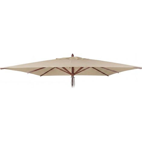 Toile de rechange pour parasol de restaurant en bois HWC-C57b, housse de parasol, carrée 4 x 4 m, po (1/5)