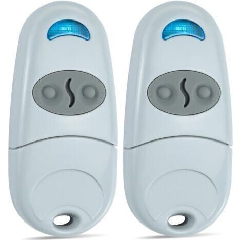 2PCS Télécommande Universelle de Portail, 433.92MHz Key Fob Transmitter Compatible avec Came Top432NA/432EE/432EV/432A/432M/432S/T432