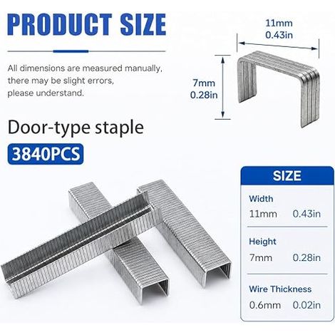 Staples Type 53 11mm Galvanized Steel for Stapler (1/4)
