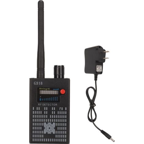 Détecteur de caméras cachées G318, affichage LED, longue autonomie, noir, pour hôtels et maisons, 100-240 V (1/5)