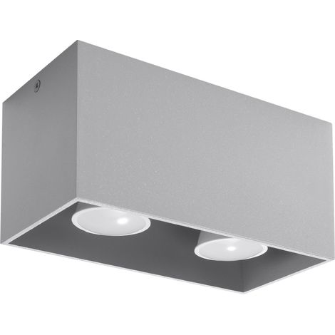 Plafoniera Delta 2 GU10 grigio ALU lumilo 03.207.82 (1/5)