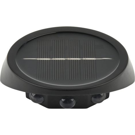 Éclairage extérieur LED solaire pour clôture, 3 lampes LED pour clôture (décoration de jardin), Applique murale à économie d'énergie, Lumière blanche (1/5)