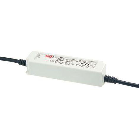Transformateur LED 24V 16W IP30 DIM 1-10V MeanWell LPF-16D-24