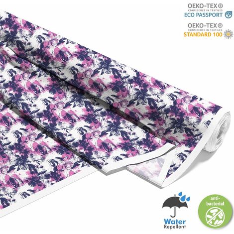 Dekorativer Oxford-Stoff für den Außenbereich – Feminines Motiv DX10607 (1/5)