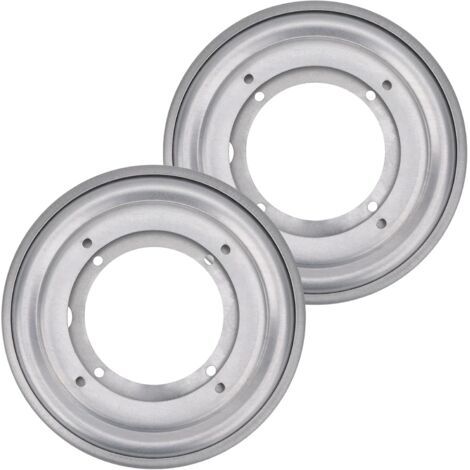 2er-Pack runde Drehteller, 13,8 cm (5,5 Zoll), silberfarbene Drehbasis, Drehtellerbasis für Drehtisch, Tablett, Küche