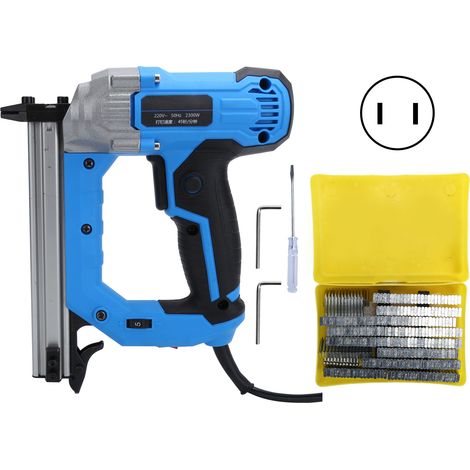 Elektrischer 2,3-kW-Nagler für Holz, 220-V-Geradtacker mit CN-Stecker, professionelles Holzbearbeitungswerkzeug