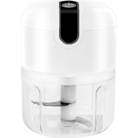 Mini coupe-ail électrique, hachoir électrique portable rechargeable USB 250 ml, mini robot culinaire sans fil (1/5)