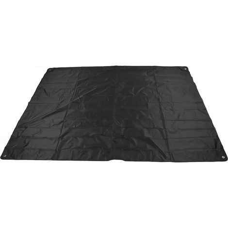 Housse de batterie en tissu Oxford 420D argenté, pliable, pour meubles, usage intérieur et extérieur, couleur noire. (1/5)