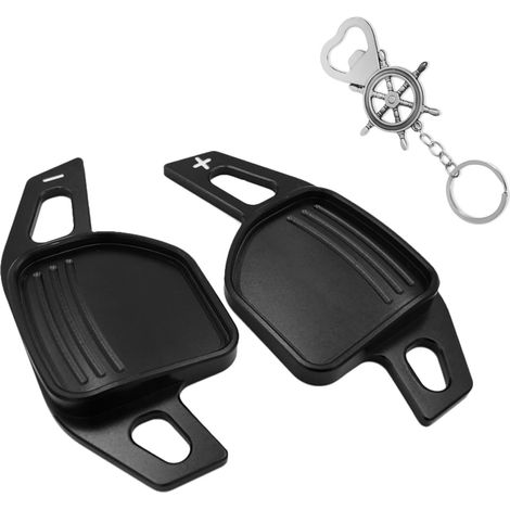 Prolunga per leva del cambio al volante - Compatibile con Audi A1 A7 A3 A4 A5 A6 A8 S4 S5 S6 S8 RS4 RS5 2012-2016 - Idea regalo (nera)