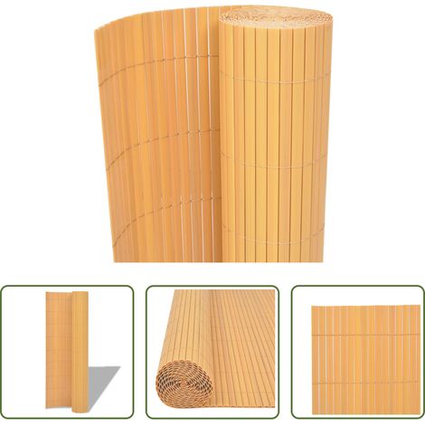 vidaXL Gartentor -  Gartenzaun Gelb 150 x 500 cm PVC (1/5)