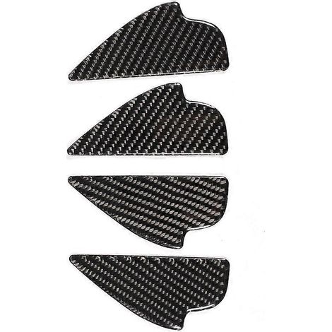 Ensemble de 4 garnitures de vide-poches de porte en fibre de carbone, compatibles avec MAZDA CX-5 2013-2018, conduite à gauche