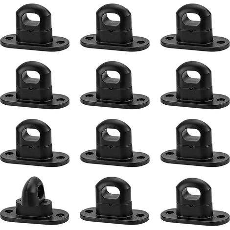 12x Verrou Tournant pour Oeillets Ovales Bâches en Plastique Verrous Tournants pour Oeillets Ovales Verrou Tournant de Bâche 42x22mm Oeillets de Bâche Oeillets Ovales en Plastique (1/5)