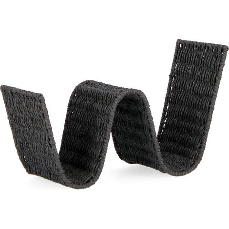 Porta rivista "Niger" in carta metallo h 26 cm -Naturale