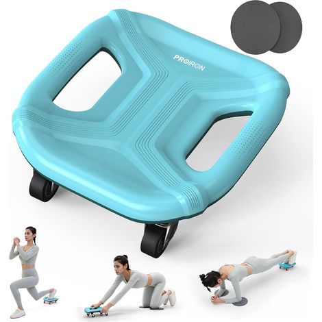Roue des Muscles abdominaux Four-Wheel Roue Fitness pour Les Genoux pour Le Fitness Et l'Entraînement des Abdominaux Muscles De l'Épaule Musles du Bras Muscles des Cuisses (1/5)