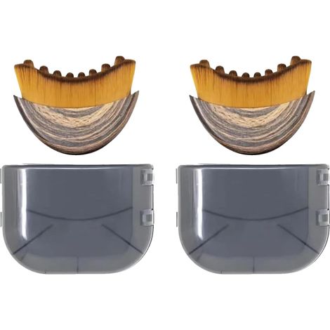 Irovami Lot de 2 brosses de massage lymphatique pour le visage, le menton et le contour de la mâchoire. (1/5)