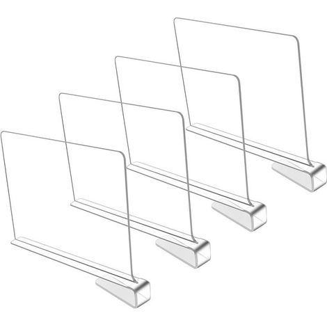 Separadores de armario de acrílico transparente – Separadores para organizar y clasificar la ropa (juego de 4 piezas) (1/5)