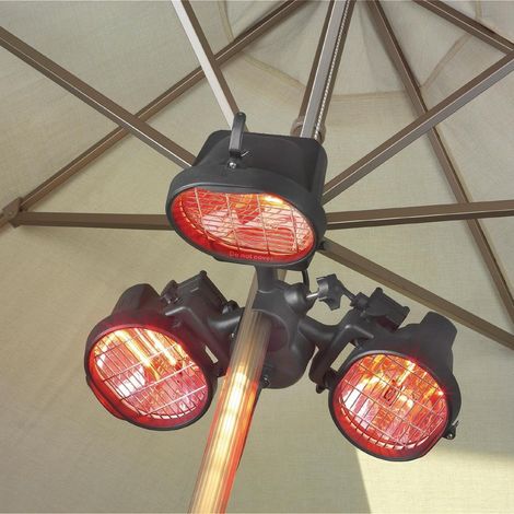 Lampe Chauffante de Parasol Electrique - 1500W (1/2)