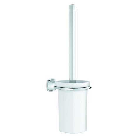 Toilettenbürstengarnitur Grandera 40946 Keramik chrom (1/4)