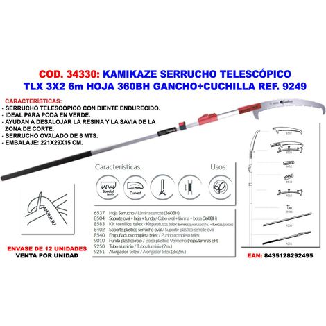 Scie Télescopique Kamikaze TLX 3x26 MT Lame 360BH Ganc+Cuchi 9249