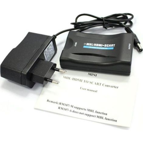 Convertisseur HDMI Vers Péritel - 1080p - Compatible PAL NTSC - Pour Téléphone TV - 1 Pièce (1/4)