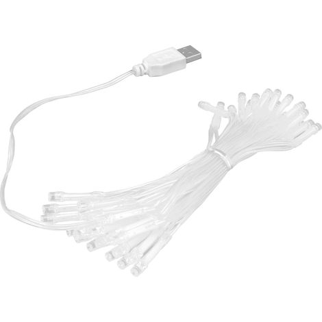Guirlande lumineuse 40LEDs couleur USB décoration intérieure fête lampe multicolore décorative (1/5)