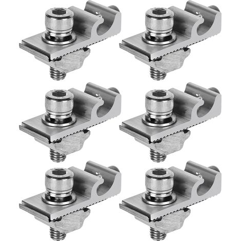 Lot 6 fixations de terre pour panneau solaire toit et sol (1/5)