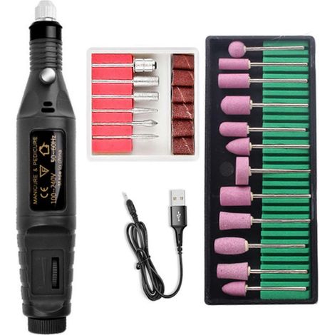 Kit de ponçage plastique, stylo électrique, mini perceuse électrique --- (1/5)