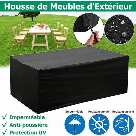 Housse de protection mobilier de jardin Oxford 210D Noir 230x105x70 cm 230 105 70 500 g – Livraison gratuite (1/5)