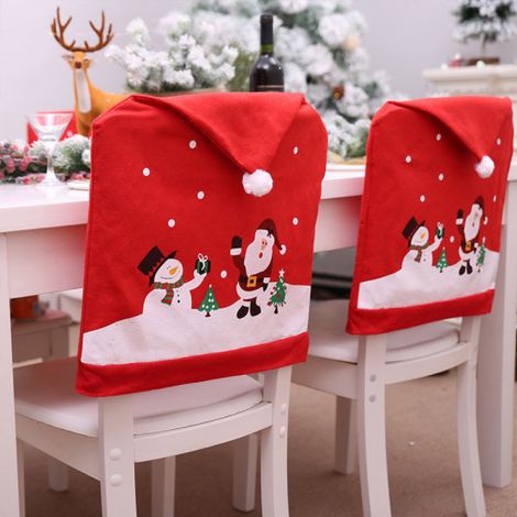 Housses de chaises salle à manger Noël Décorations (1/5)