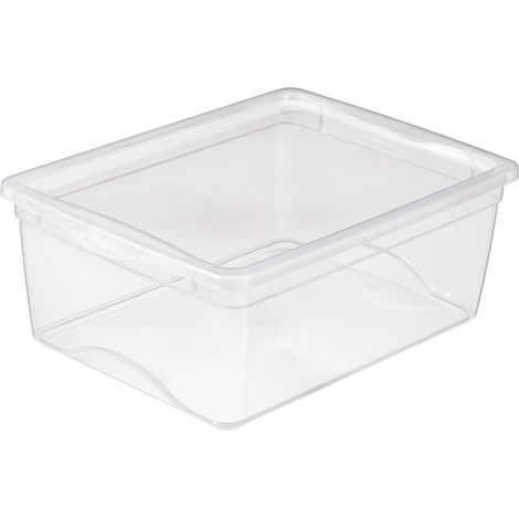 Boite de rangement avec couvercle Omega transparent 18 litres