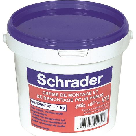 SCHRADER - Crème de montage pour pneumatique - 17040 - Ce produit de marque SCHRADER est neuf.